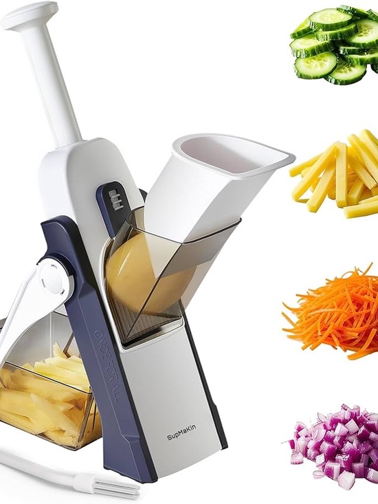 Other - White & Navy Multifunction Vegetable Slicer